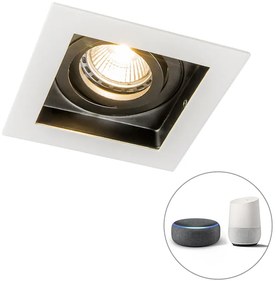 LED Foco embutido inteligente branco incl. WiFi GU10 ajustável - Carree Moderno