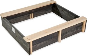 Caixa de areia de madeira para crianças Aksent 94 x 77 cm Cinzenta