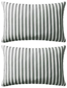 132311 vidaXL Almofadas para exterior 2 pcs 60x40 cm riscas cinzentas