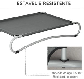 PawHut Cama Elevada para Cães Pequenos Médios Cama para Animais de Est