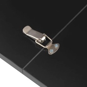 Mesa de jantar extensível 175x90x75 cm preto brilhante