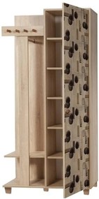 Hall Stand Garmanto – Carvalho Sonoma – 90x192x36 cm