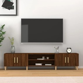 vidaXL Móvel de TV 180x31,5x40 cm derivados madeira carvalho castanho