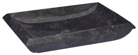 vidaXL Lavatório 50x35x10 cm mármore preto