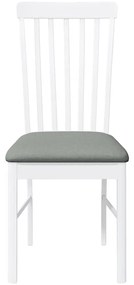 Cadeiras de jantar com almofadões 2 pcs madeira maciça branco