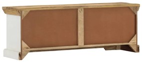 Móvel de TV 110x30x40 cm madeira de mangueira maciça