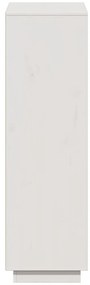 Aparador alto74x35x117 cm pinho maciço branco