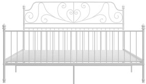 Estrutura de cama metal 180x200 cm branco