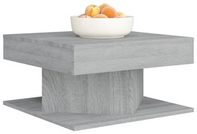Mesa de centro 57x57x30 cm derivados de madeira cinzento sonoma