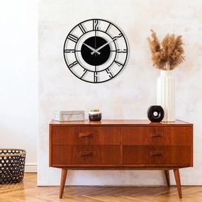 Relógio de Parede Decorativo Enzoclock – Preto – 48 x 48 cm