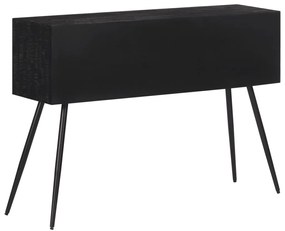 Mesa consola com gavetas 116x30x76 cm teca recuperada maciça