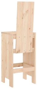 Cadeiras de bar 2 pcs 40x42x120 cm madeira de pinho maciça