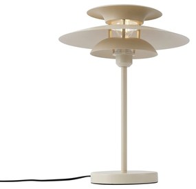 Candeeiro de Mesa Retro Bege Aço 45cm - Pauly Retro