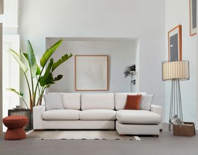 Sofá de Canto Loop – Branco – 270 x 194 cm