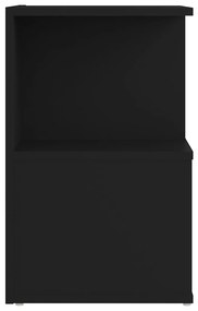 Mesa de cabeceira 35x35x55 cm contraplacado preto