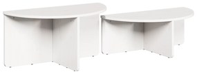 Mesa de centro 2 pcs Branco 79 x 39.5 x 40 cm
