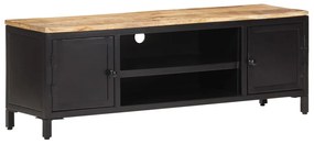 vidaXL Móvel de TV 120x30x40 cm madeira de mangueira áspera maciça