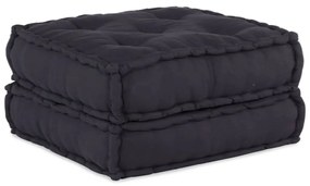 Pufe modular 70x70x36 cm tecido antracite