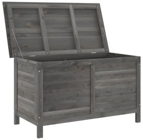 Caixa arrumação p/ jardim 99x49,5x58,5cm abeto maciço antracite