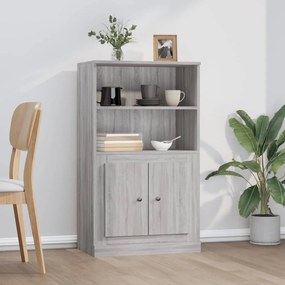 vidaXL Armário alto derivados de madeira 60x35,5x103,5 cm sonoma cinza