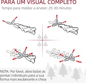 Árvore de Natal Estreita Nevada 240 cm com 603 Ramos e Suporte Metálico Dobrável para Sala de Estar Interior Verde