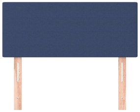 Cabeceira de cama tecido 80x5x78/88 cm azul