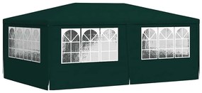 Tenda festas profissional c/ paredes laterais 4x6m 90g/m² verde