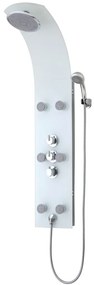 435034 SCHÜTTE Painel duche vidro + misturadora termostática LANZAROTE branco