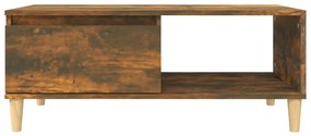 Mesa de centro 90x50x36,5 cm derivados madeira carvalho fumado