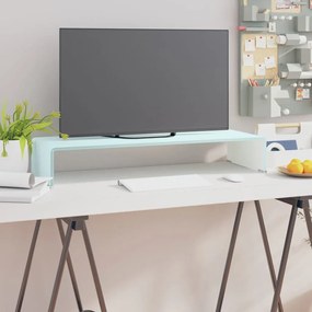 Suporte de TV/monitores em vidro 80x30x13 cm verde