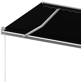 Toldo retrátil manual independente 500x350 cm antracite