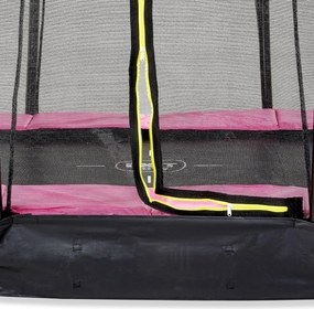 Trampolim de solo Silhouette ø183 cm com rede de segurança - rosa