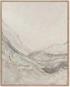 Quadro em tela emoldurado pintado à mão Horizon