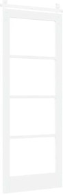 Conjunto de Porta Deslizante vidaXL com Hardware "ORKDAL" Madeira Sóli