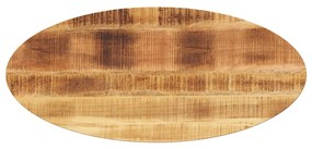 Tampo de mesa oval 90x40x2,5 cm madeira de mangueira maciça