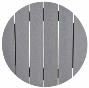 Mesa de Bar Cinzento-claro 55x55x107 cm HDPE
