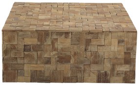 Mesa de centro em madeira de teca 80 x 80 cm GAMBO Beliani