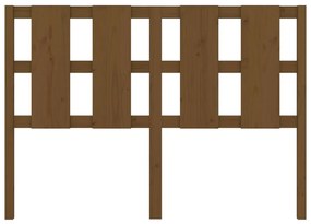 Cabeceira de cama 140,5x4x100 cm pinho maciço castanho mel