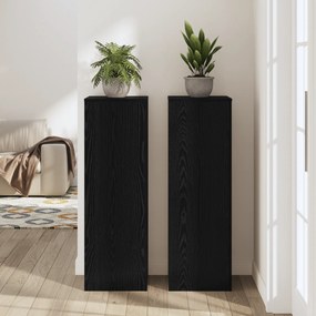 Suporte pra Plantas em Carvalho Preto 33x33x100 cm de Madeira Engenhar