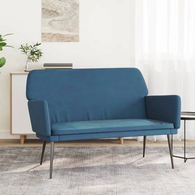 351391 vidaXL Banco 108x79x79 cm veludo azul