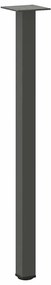 Pés de mesa de console 4 peças antracite 72-74 cm aço