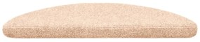 Tapetes de escada autoadesivos 5 pcs 56x17x3 cm castanho