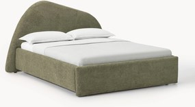 Cama estofada em bouclé Gary