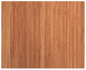 Tapete retangular 80x100 cm bambu castanho