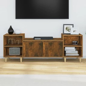 Móvel de TV 160x35x55 cm derivados de madeira carvalho fumado