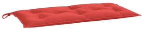 Almofadões banco jardim 2 pcs 100x50x7cm tecido oxford vermelho