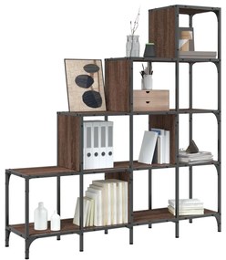 Estante 122x30x132 cm deriv. de madeira/metal carvalho castanho