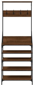 Conjunto de Entrada - Bengaleiro c/ arrumação calçado 70x34x184 cm car