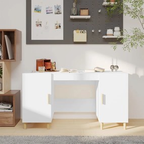 812762 vidaXL Secretária 140x50x75 cm derivados de madeira branco