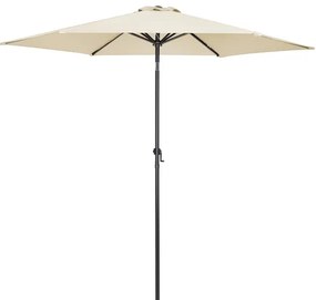 Guarda-sol em alumínio Ø300 cm Proteção UV 80+ bege